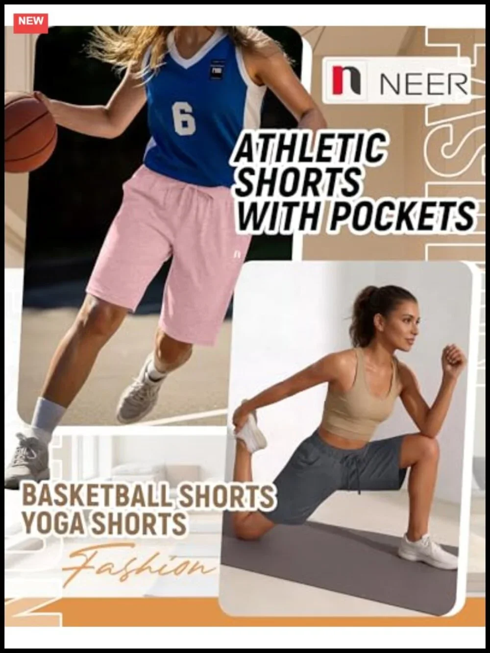 Women's Quick Dry Bermuda Shorts with Pockets High Waisted Athletic Running